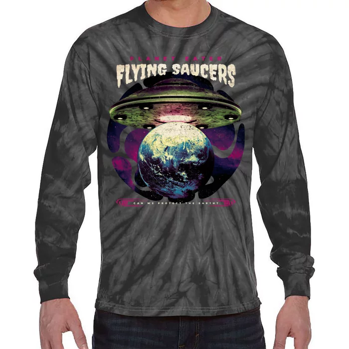 Flying Saucers Tie-Dye Long Sleeve Shirt