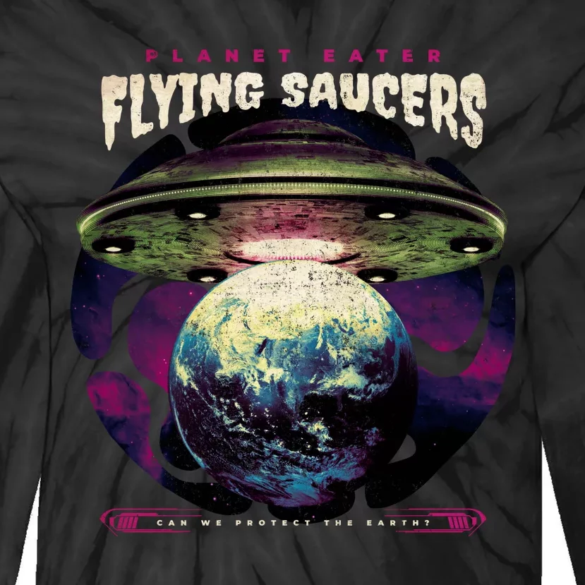 Flying Saucers Tie-Dye Long Sleeve Shirt