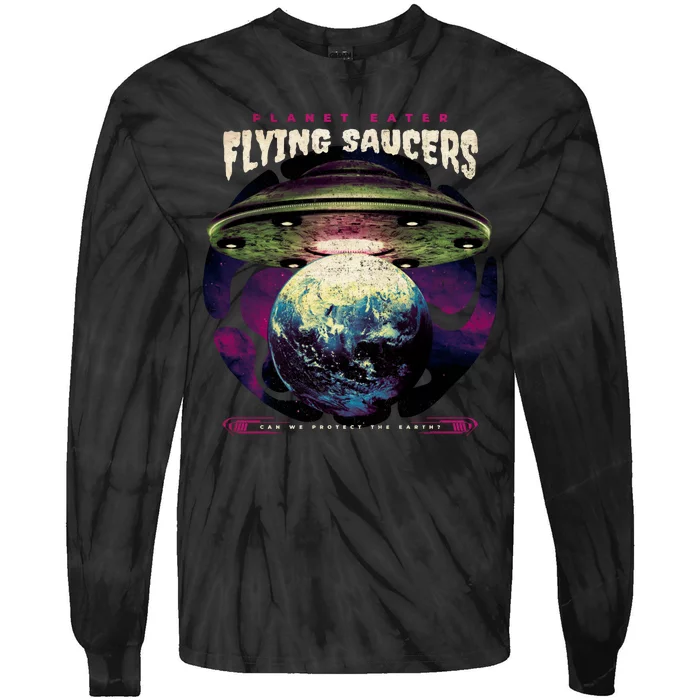 Flying Saucers Tie-Dye Long Sleeve Shirt