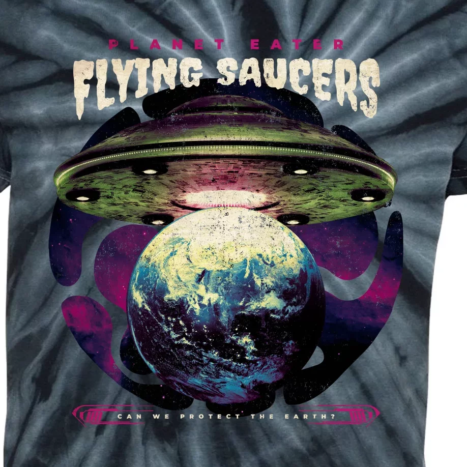 Flying Saucers Kids Tie-Dye T-Shirt