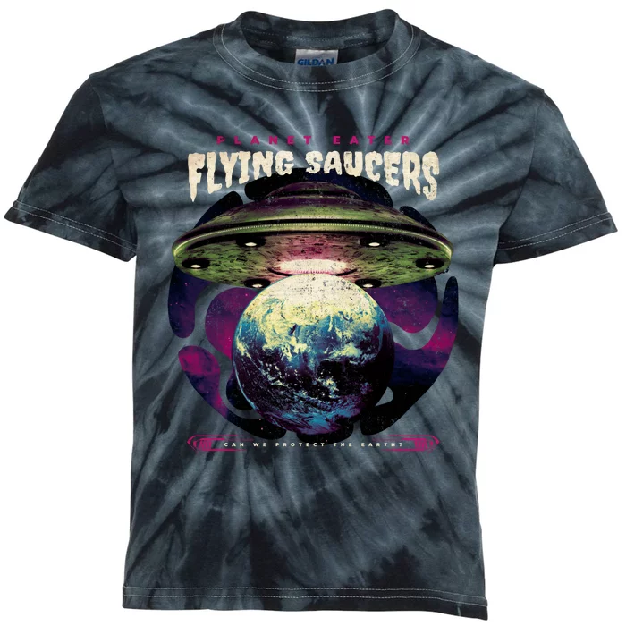 Flying Saucers Kids Tie-Dye T-Shirt