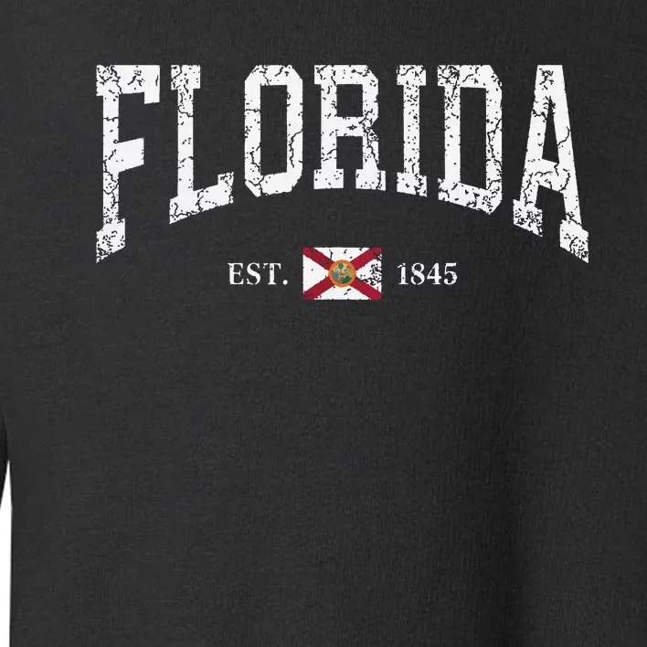 Florida State Flag Distressed Toddler Sweatshirt