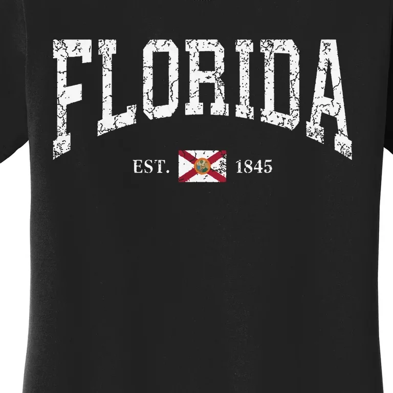 Florida State Flag Distressed Women's T-Shirt