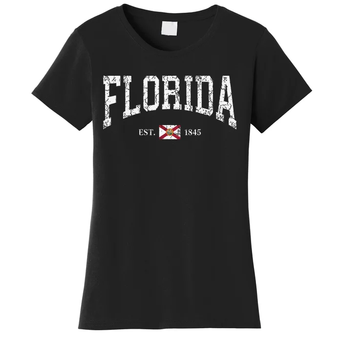 Florida State Flag Distressed Women's T-Shirt