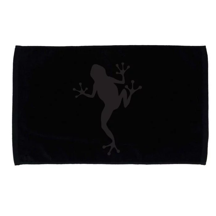 Frog Silhouette Funny Microfiber Hand Towel