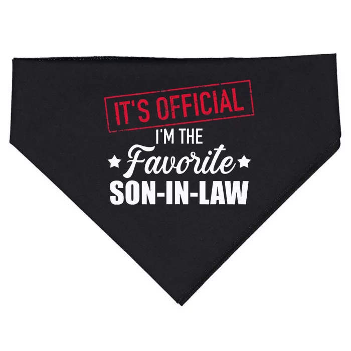 Favorite Soninlaw From Motherinlaw Or Fatherinlaw USA-Made Doggie Bandana