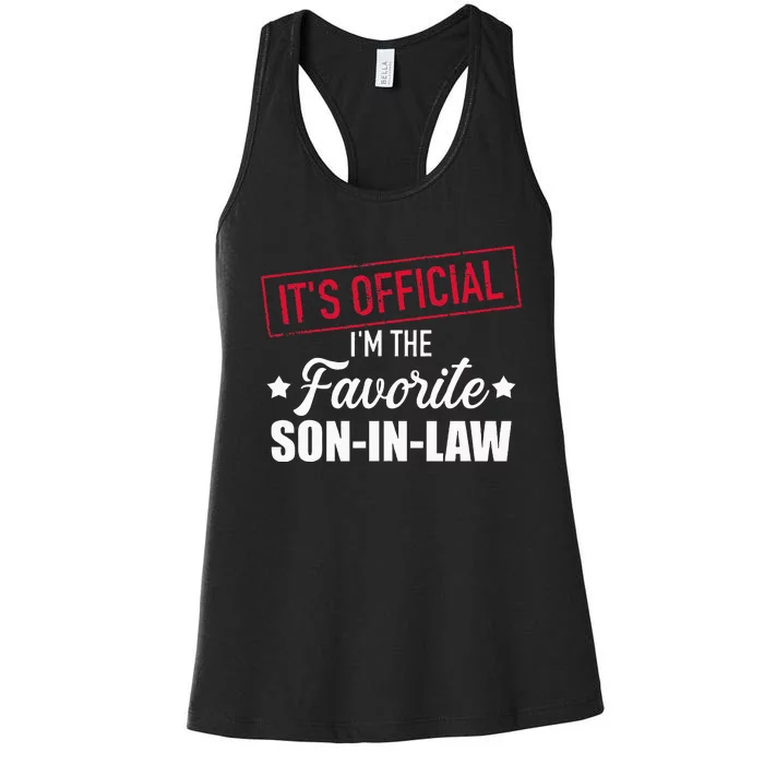 Favorite Soninlaw From Motherinlaw Or Fatherinlaw Women's Racerback Tank