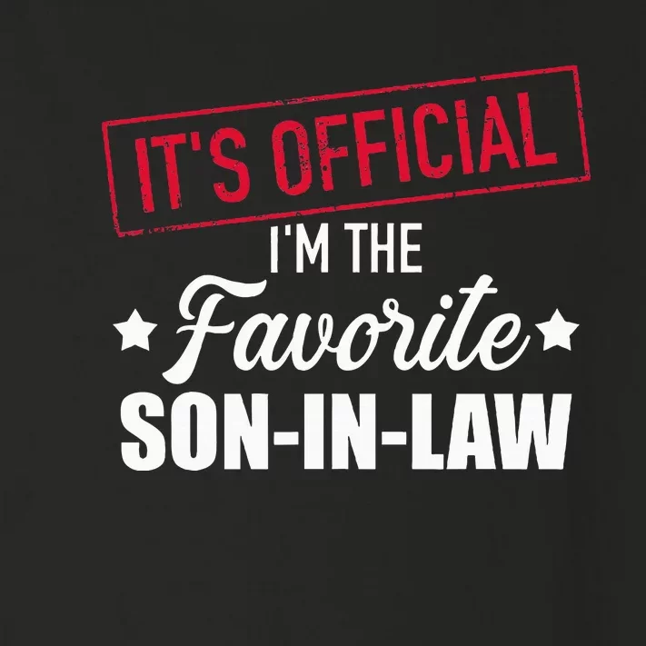 Favorite Soninlaw From Motherinlaw Or Fatherinlaw Toddler Long Sleeve Shirt