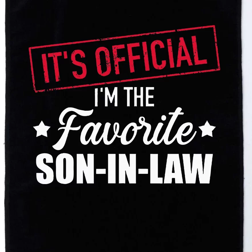 Favorite Soninlaw From Motherinlaw Or Fatherinlaw Platinum Collection Golf Towel