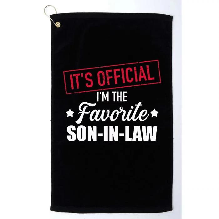 Favorite Soninlaw From Motherinlaw Or Fatherinlaw Platinum Collection Golf Towel