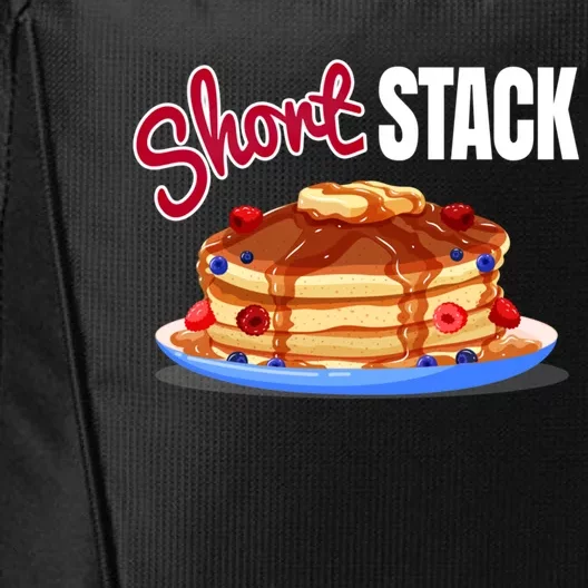 Funny Short Food Stack Pancake National Hot Breakfast Month Meaningful Gift City Backpack