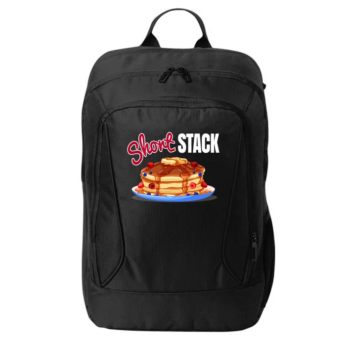 Funny Short Food Stack Pancake National Hot Breakfast Month Meaningful Gift City Backpack