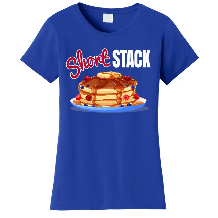 Funny Short Food Stack Pancake National Hot Breakfast Month Meaningful Gift Women's T-Shirt