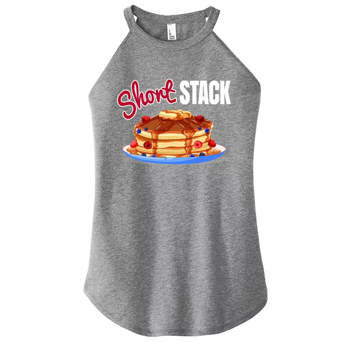 Funny Short Food Stack Pancake National Hot Breakfast Month Meaningful Gift Women’s Perfect Tri Rocker Tank