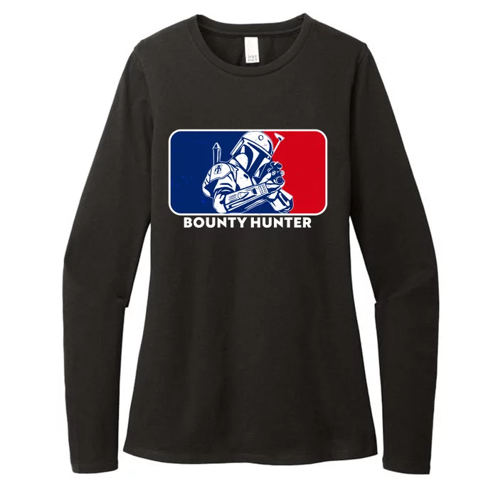 Funny Sci Fi Bounty Hunter Sports Logo Womens CVC Long Sleeve Shirt