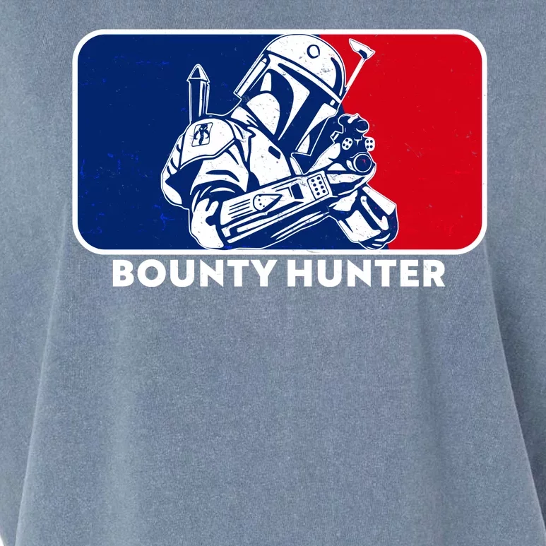 Funny Sci Fi Bounty Hunter Sports Logo Garment-Dyed Women's Muscle Tee