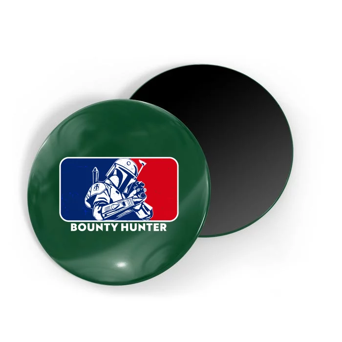 Funny Sci Fi Bounty Hunter Sports Logo Magnet