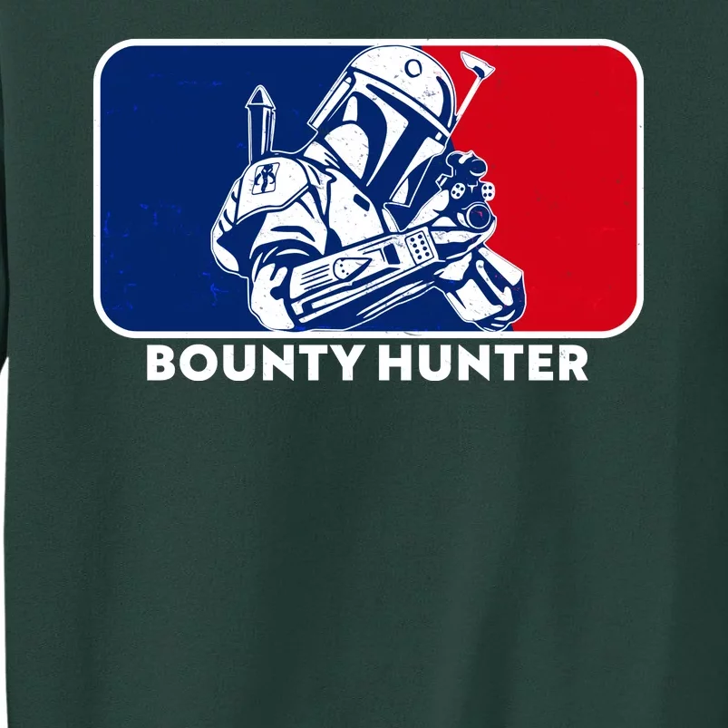 Funny Sci Fi Bounty Hunter Sports Logo Tall Sweatshirt