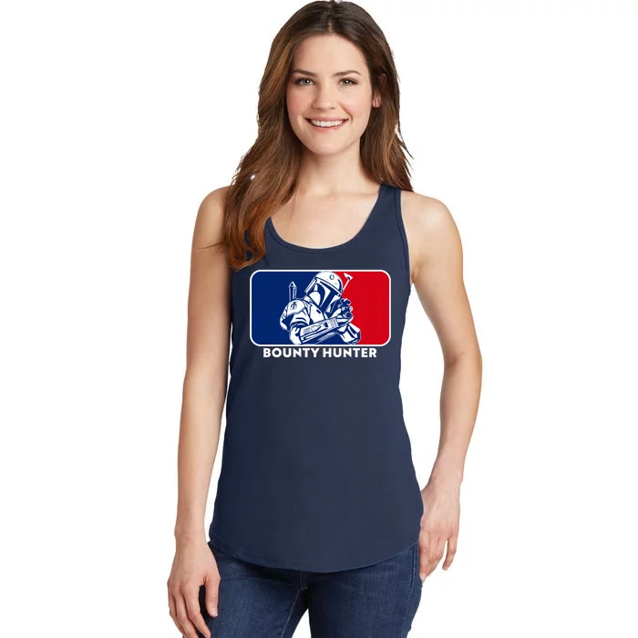 Funny Sci Fi Bounty Hunter Sports Logo Ladies Essential Tank