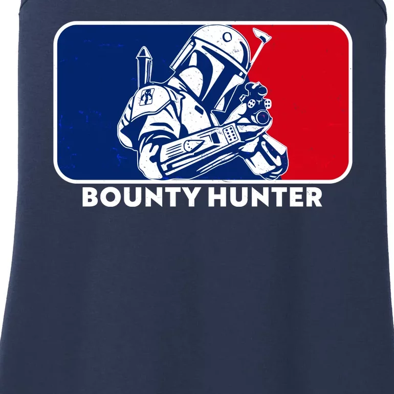 Funny Sci Fi Bounty Hunter Sports Logo Ladies Essential Tank