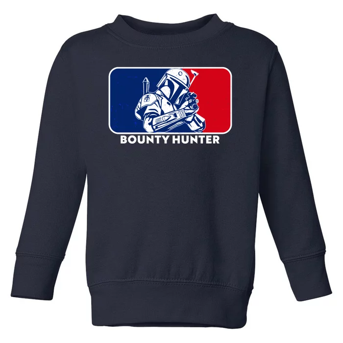 Funny Sci Fi Bounty Hunter Sports Logo Toddler Sweatshirt