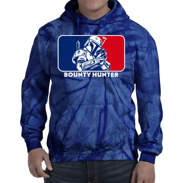 Funny Sci Fi Bounty Hunter Sports Logo Tie Dye Hoodie