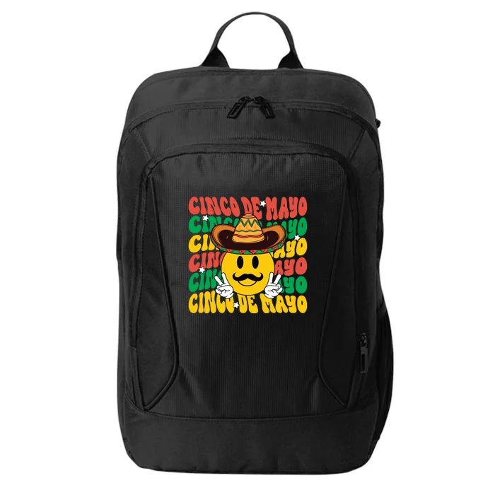 Funny Smiley Face Cinco De Mayo Celebration Gift City Backpack