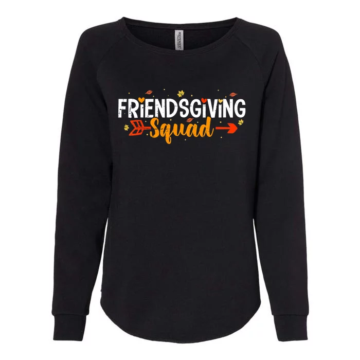 Friendsgiving Squad Funny Thanksgiving Friendship Womens California Wash Sweatshirt