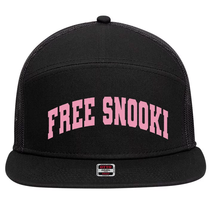 Free Snooki 7 Panel Mesh Trucker Snapback Hat