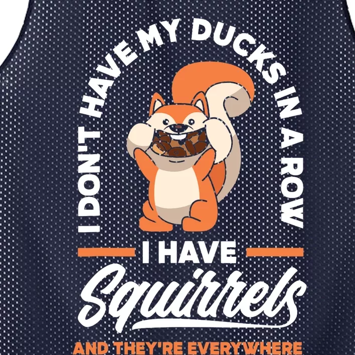 Funny Squirrel Mesh Reversible Basketball Jersey Tank