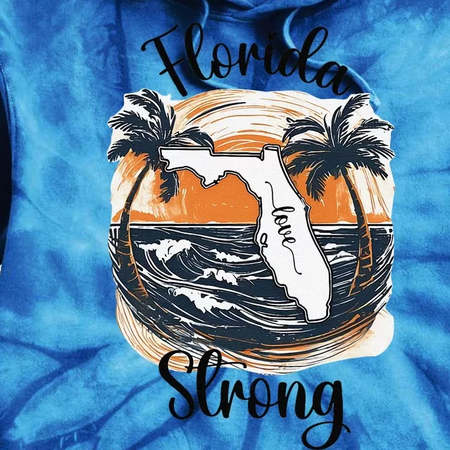 Florida Strong Florida Southeastern Gift Tie Dye Hoodie