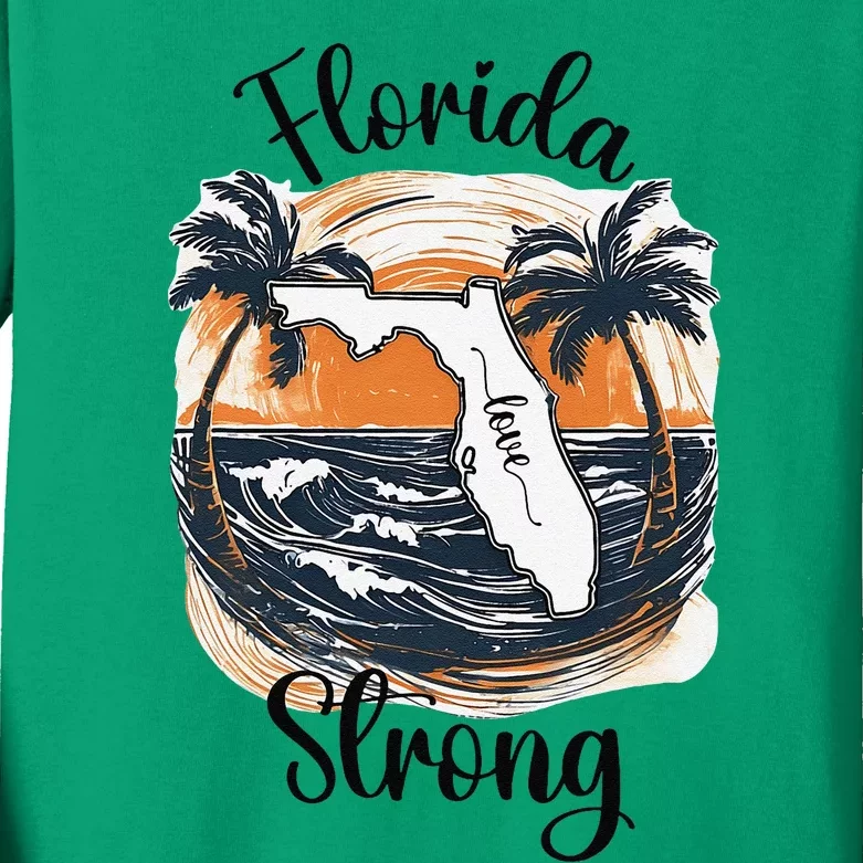 Florida Strong Florida Southeastern Gift Kids Long Sleeve Shirt