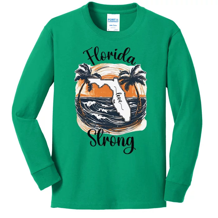 Florida Strong Florida Southeastern Gift Kids Long Sleeve Shirt