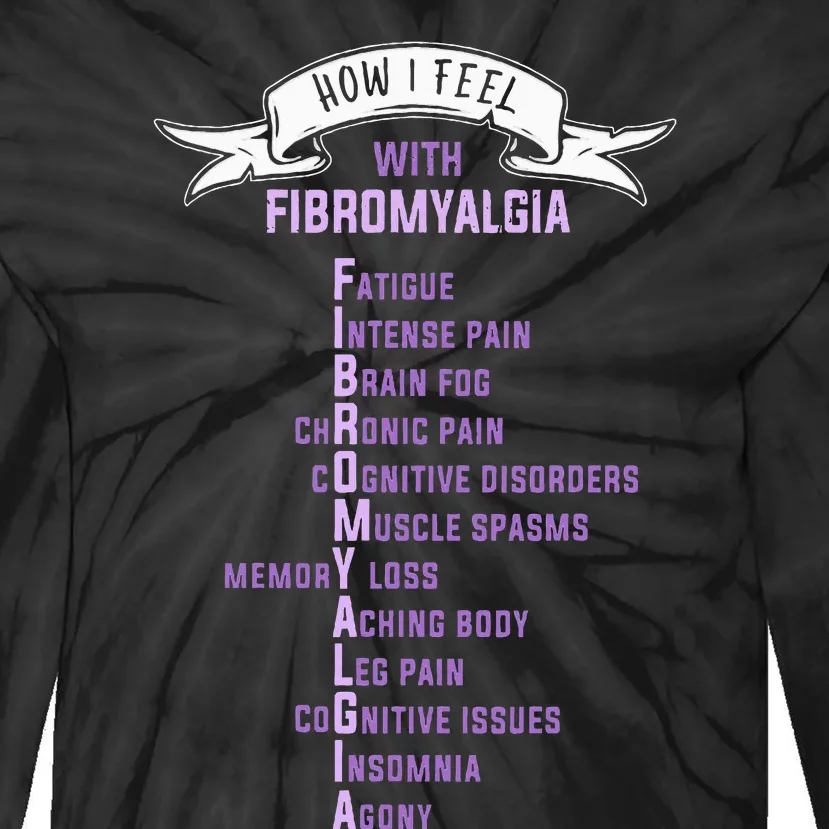 Fibromyalgia Spoonie & Fibro Awareness This Is My Flare Day Tie-Dye Long Sleeve Shirt