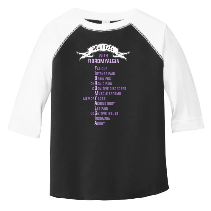 Fibromyalgia Spoonie & Fibro Awareness This Is My Flare Day Toddler Fine Jersey T-Shirt