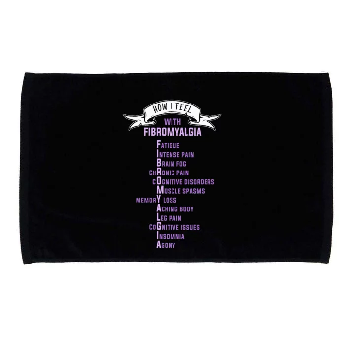 Fibromyalgia Spoonie & Fibro Awareness This Is My Flare Day Microfiber Hand Towel