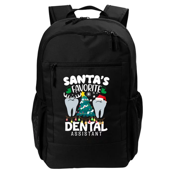 Funny SantaS Favorite Dental Assistant Christmas Santa Hat Daily Commute Backpack