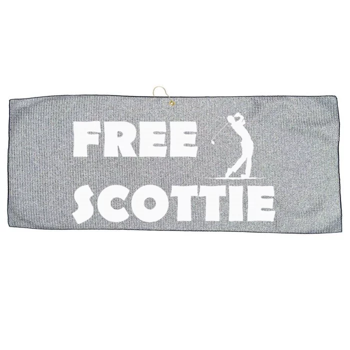 Free Scottie Large Microfiber Waffle Golf Towel