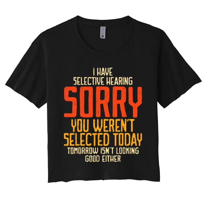 Funny Sayings For Sarcastic People Gag Sarcasm Women's Crop Top Tee