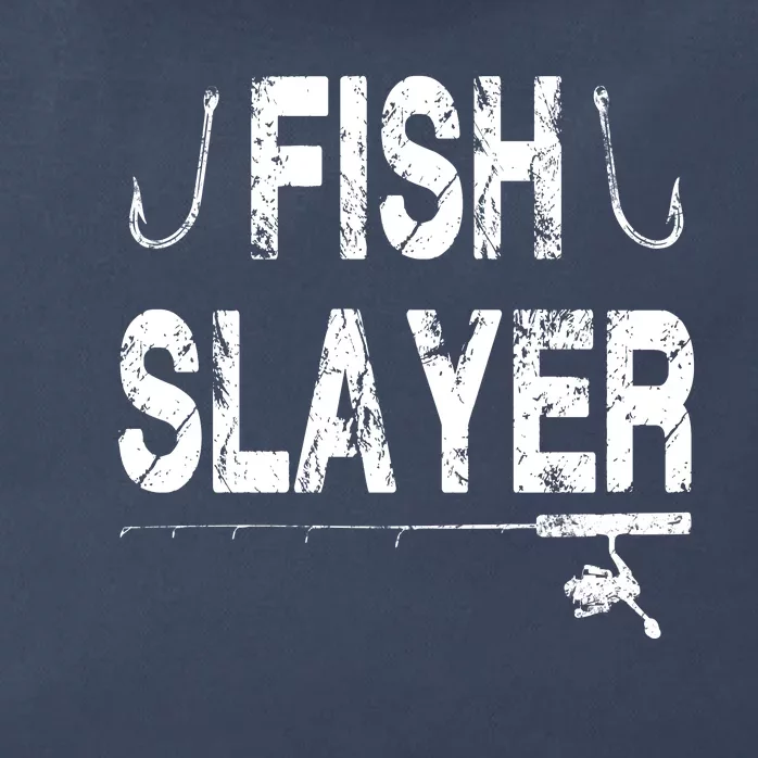 Fish Slayer Zip Tote Bag