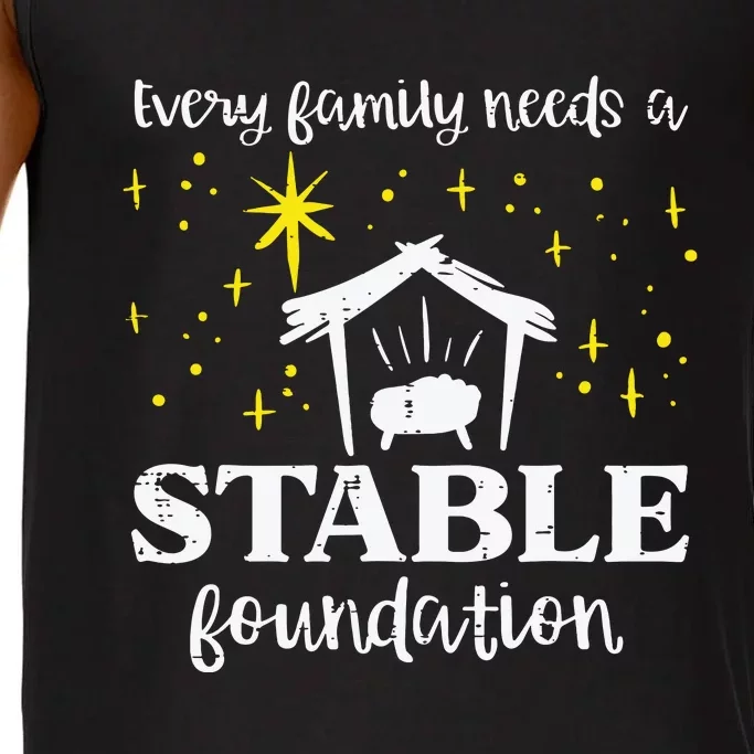 Family Stable Foundation Christian Jesus Christmas Xmas Comfort Colors® Tank Top