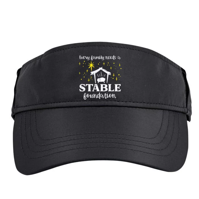 Family Stable Foundation Christian Jesus Christmas Xmas Adult Drive Performance Visor