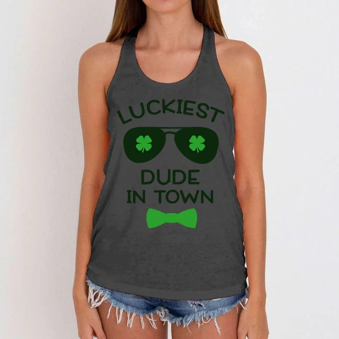 Funny St Women's Knotted Racerback Tank