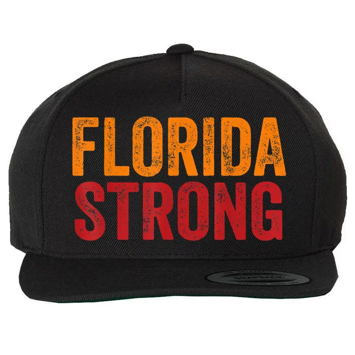 Florida Strong Wool Snapback Cap