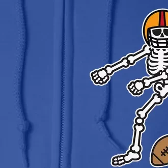 Flossing Skeleton Football Player Halloween Costume Full Zip Hoodie