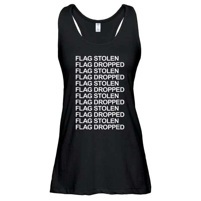 Flag Stolen Flag Dropped Funny Saying Quote Ladies Essential Flowy Tank