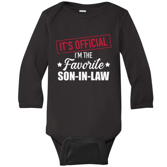 Favorite soninlaw from motherinlaw or fatherinlaw Baby Long Sleeve Bodysuit