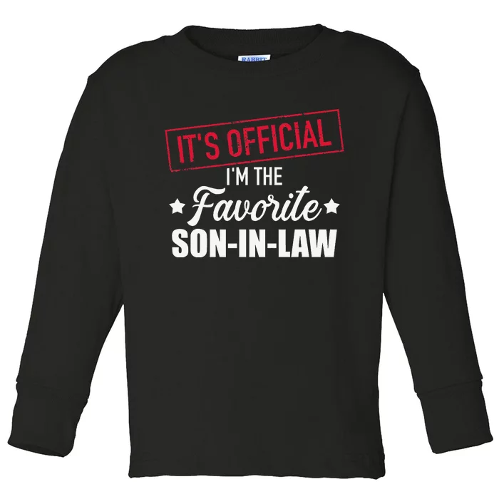 Favorite soninlaw from motherinlaw or fatherinlaw Toddler Long Sleeve Shirt