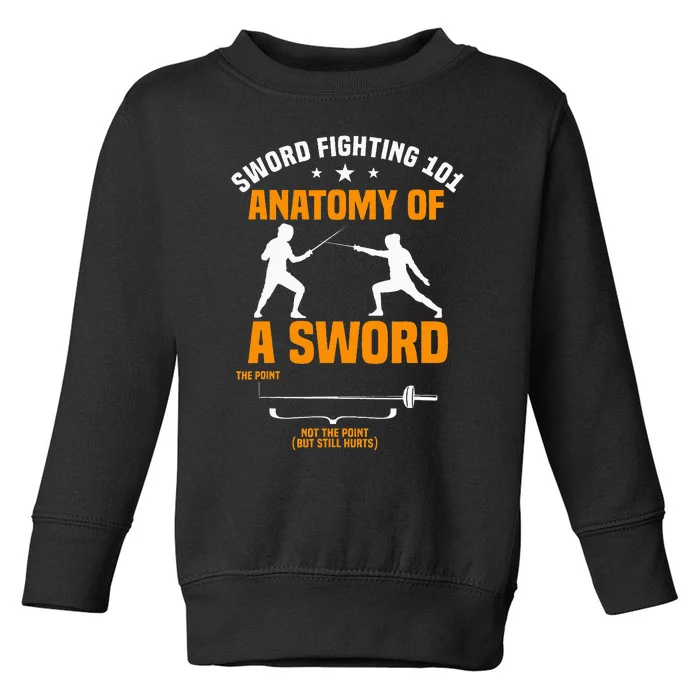 Fencing Sword Fighting Combat Sport Fence Foil Epee Sabre Toddler Sweatshirt