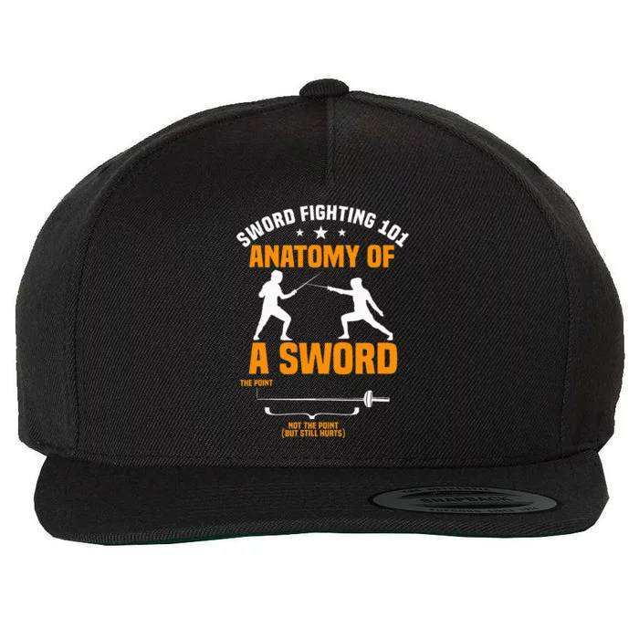 Fencing Sword Fighting Combat Sport Fence Foil Epee Sabre Wool Snapback Cap